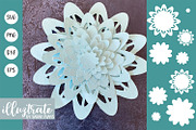 Paper Cutting Flowers SVG Bundle, an Illustration by illuztrate (Thumbnail 7 of 11)