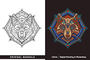300 Vector Mandala Ornaments, a Decorative Illustration by pixaroma (Thumbnail 39 of 49)