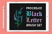 Procreate | Blackbletter Brush Set, a Brush Add-On by StephenBradbury (Thumbnail 1 of 11)