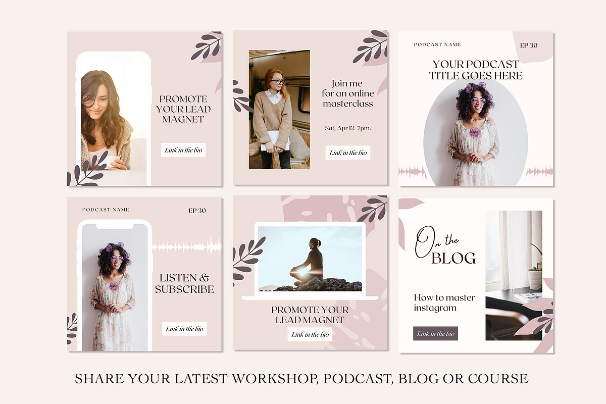 Entrepreneur Instagram Marketing, a Social Media Template by Kseniia_Design (Photo 5 of 12)