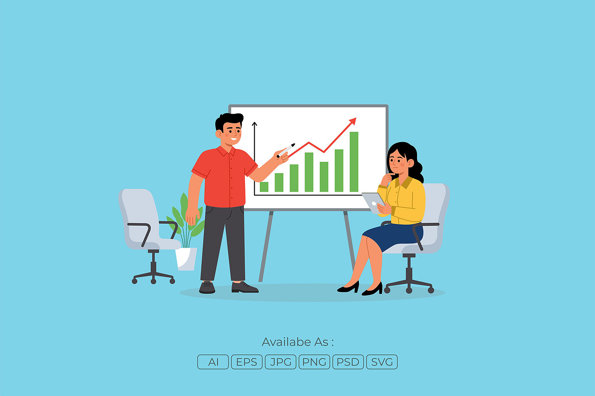 Business Presentation Digital, a Work Illustration by Partikusi Design (Photo 2 of 3)