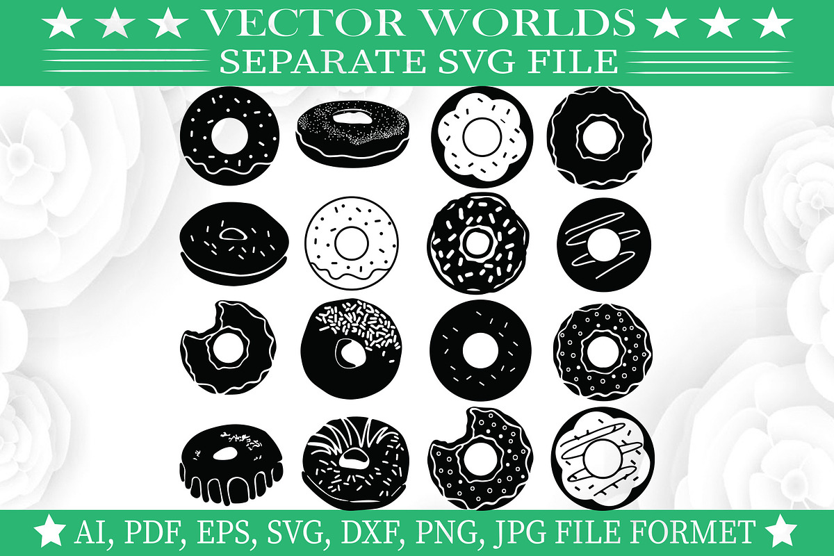 Donut Svg, Food, Donuts Svg, an Object Graphic by VectorWorlds