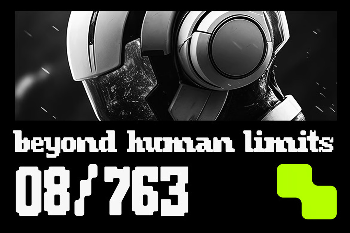 Joypixel - Pixelated Display Font, a Sans Serif Font by Brand Earth (Photo 6 of 6)