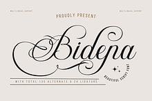 Bidena | Script Font