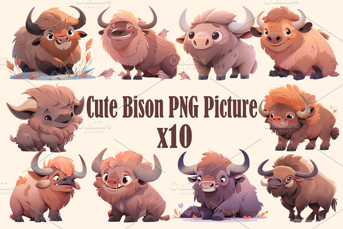 Cute animal collection 400 PNG, an Animal Illustration by DesignFolioHub (Photo 20 of 34)