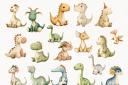 Dino Atelier Nursery Clipart, an Animal Illustration by PaintPixelCo (Thumbnail 3 of 12)