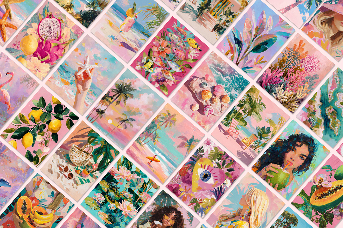 112 Tropical Prints Gallery, a Background Graphic by Feelsoul (Photo 2 of 14)