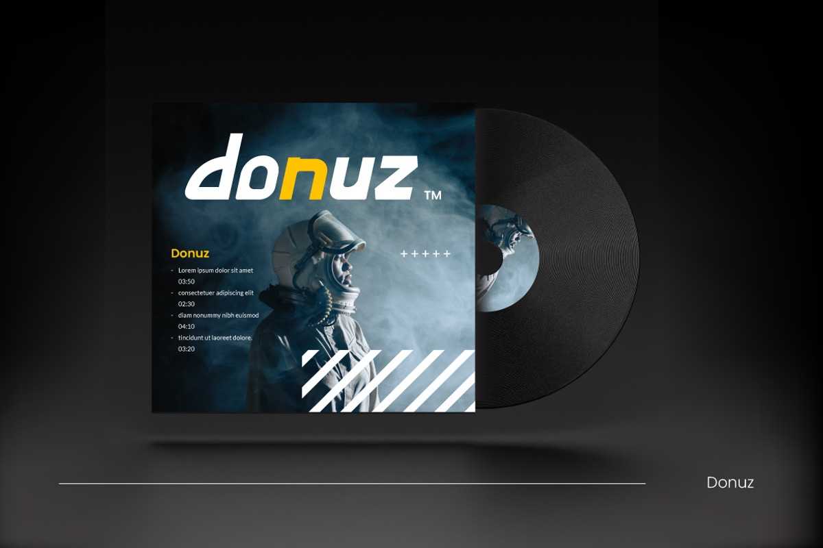 Donuz - Futuristic Display Typeface, a Sans Serif Font by gitasetstudio (Photo 2 of 6)