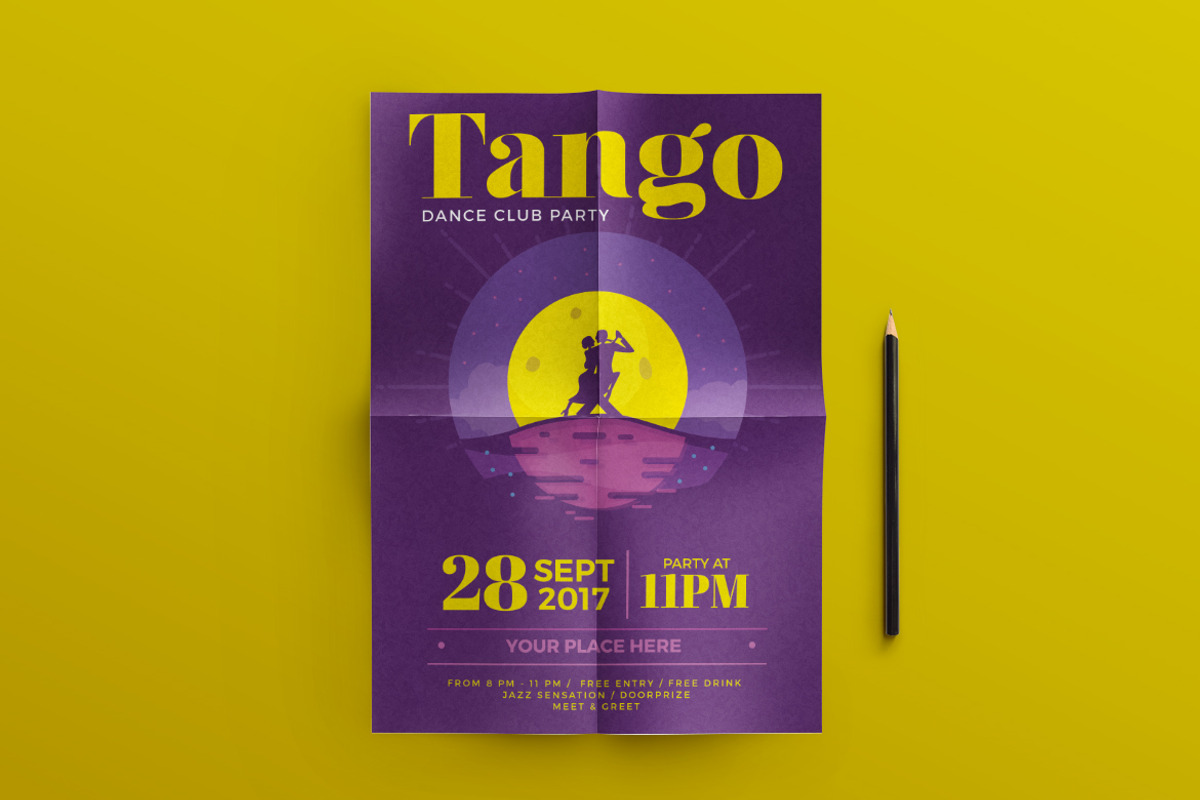 Tango Dance Club Party, a Flyer Template by Tokosatsu (Photo 1 of 4)