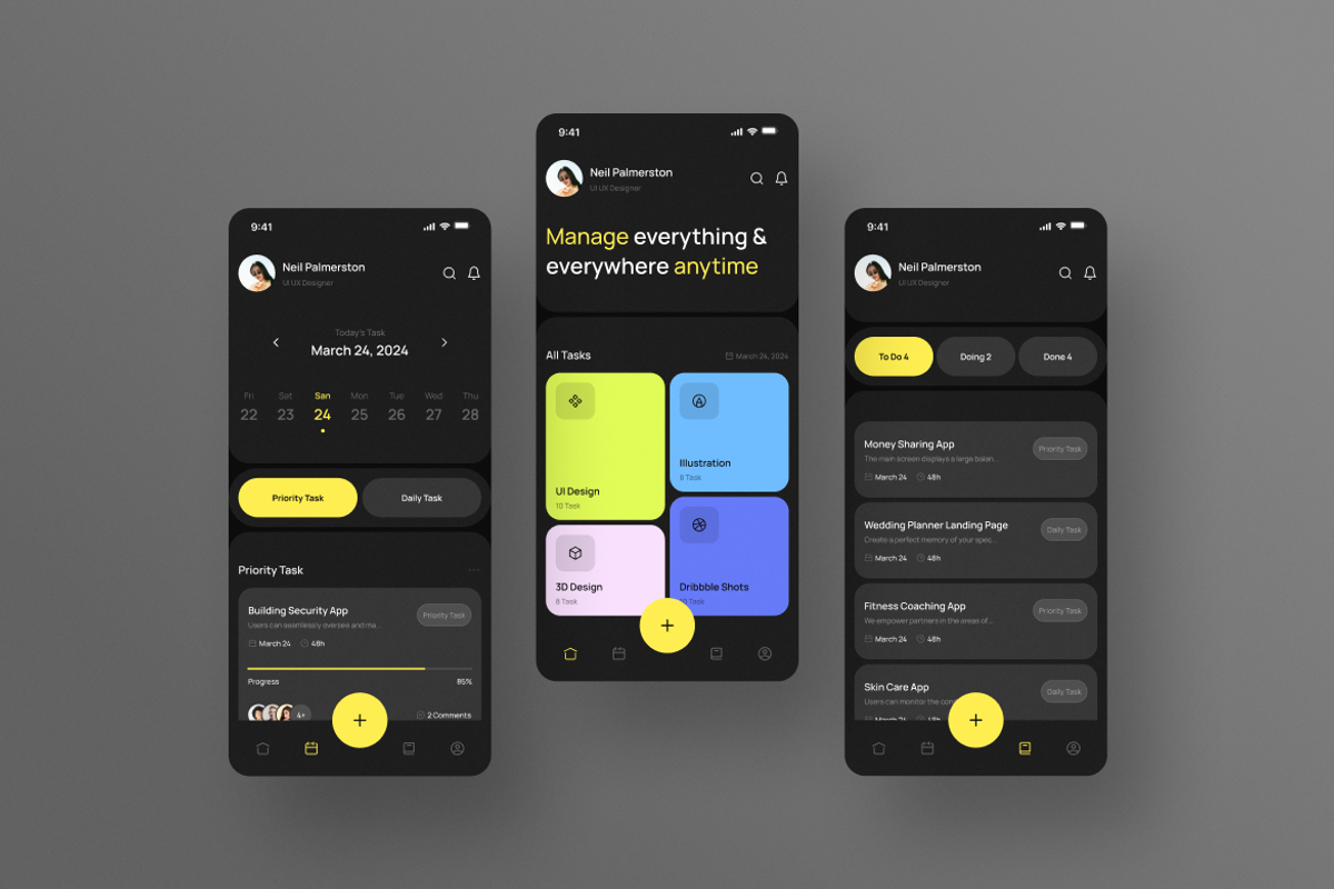 Tâche - Task Manager App, an App Template by Rahardi Creative (Photo 4 of 4)