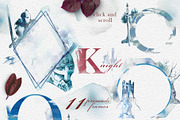 Watercolor Knight Clipart Set, a Person Illustration by ArtCreationsDesign (Thumbnail 4 of 10)