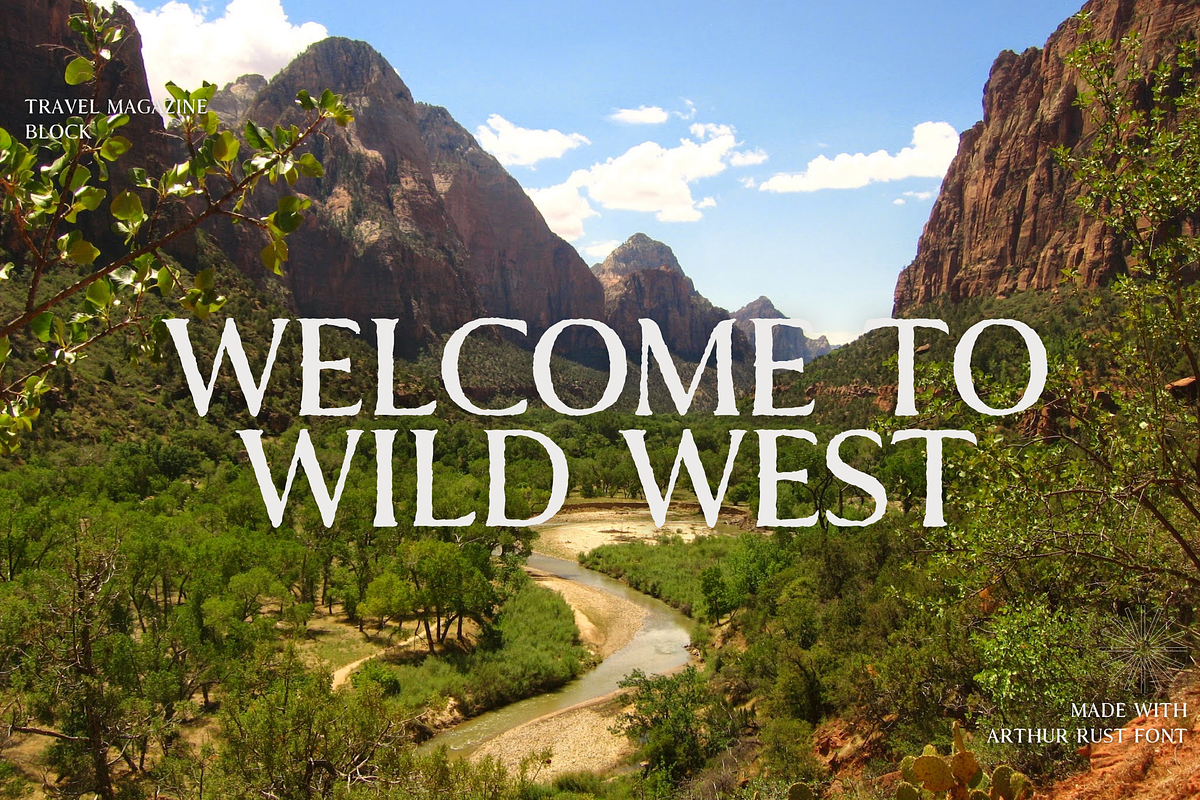 Arthur Rust - A Western Serif Font, a Serif Font by Creativetacos (Photo 3 of 7)