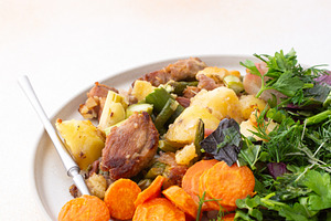 Stewed duck fillet with potatoes, a Food & Drink Photo by Pundateam