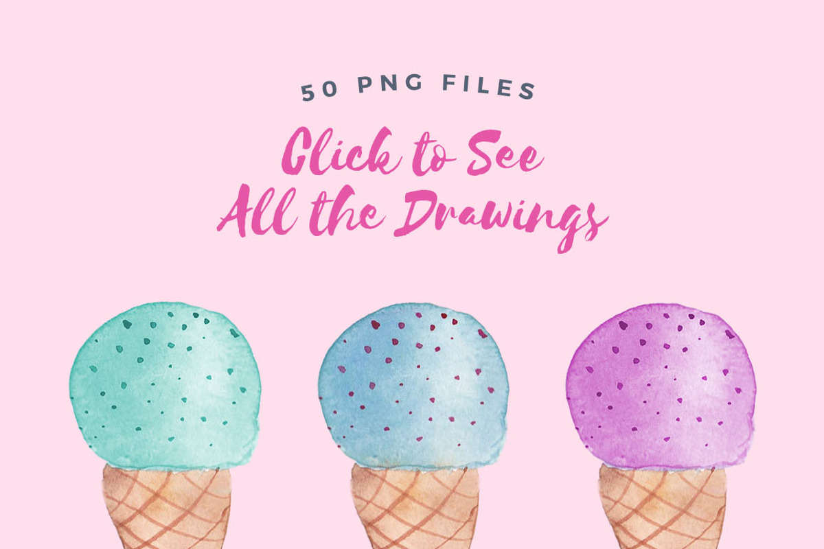 Watercolor Sweet Patterns, a Pattern Graphic by Spirit of Colors (Photo 7 of 7)