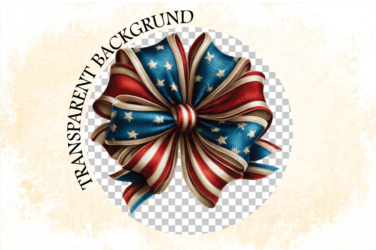 Patriotic USA Bow Clipart, an Illustration by SVGArt (Photo 7 of 9)