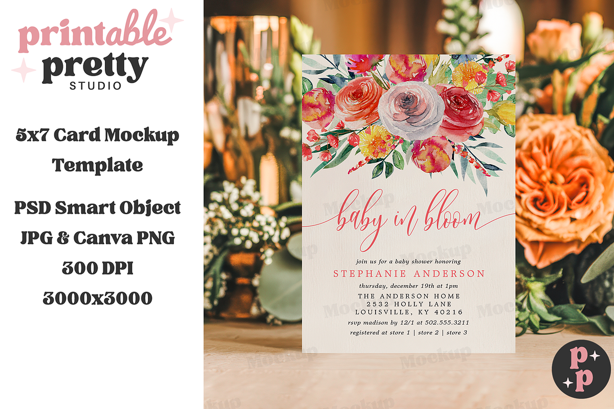Golden Hour Wedding Card Mockup PSD, a Product Mockup by Printable Pretty Studio (Photo 9 of 10)