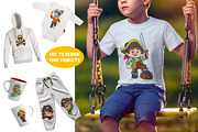 Pirate cartoon set of activity games, an Education Illustration by Ksenya Savva (Thumbnail 4 of 10)