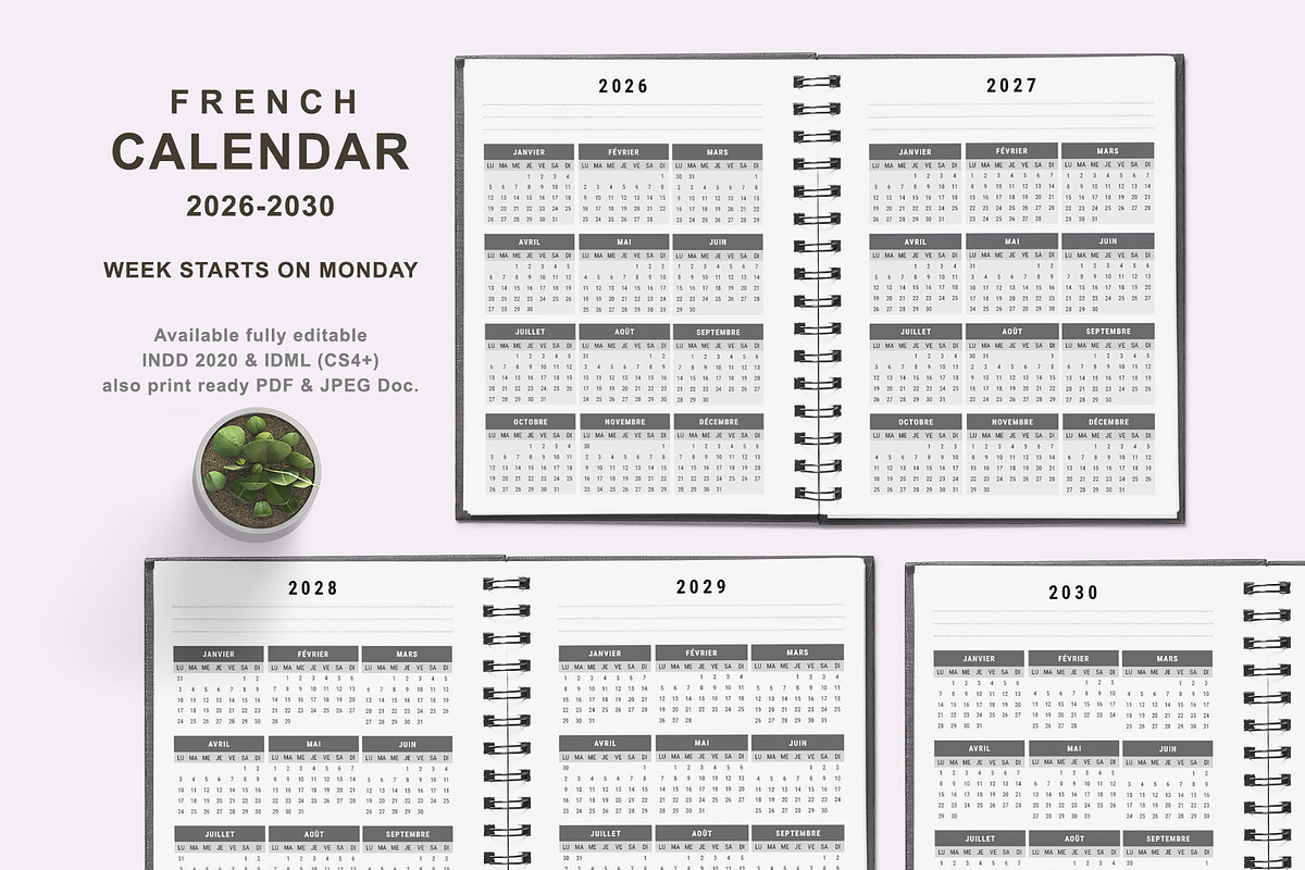 Ultimate French Planner Bundle 26-30, a Stationery Template by ROJI CREATOR (Photo 2 of 10)