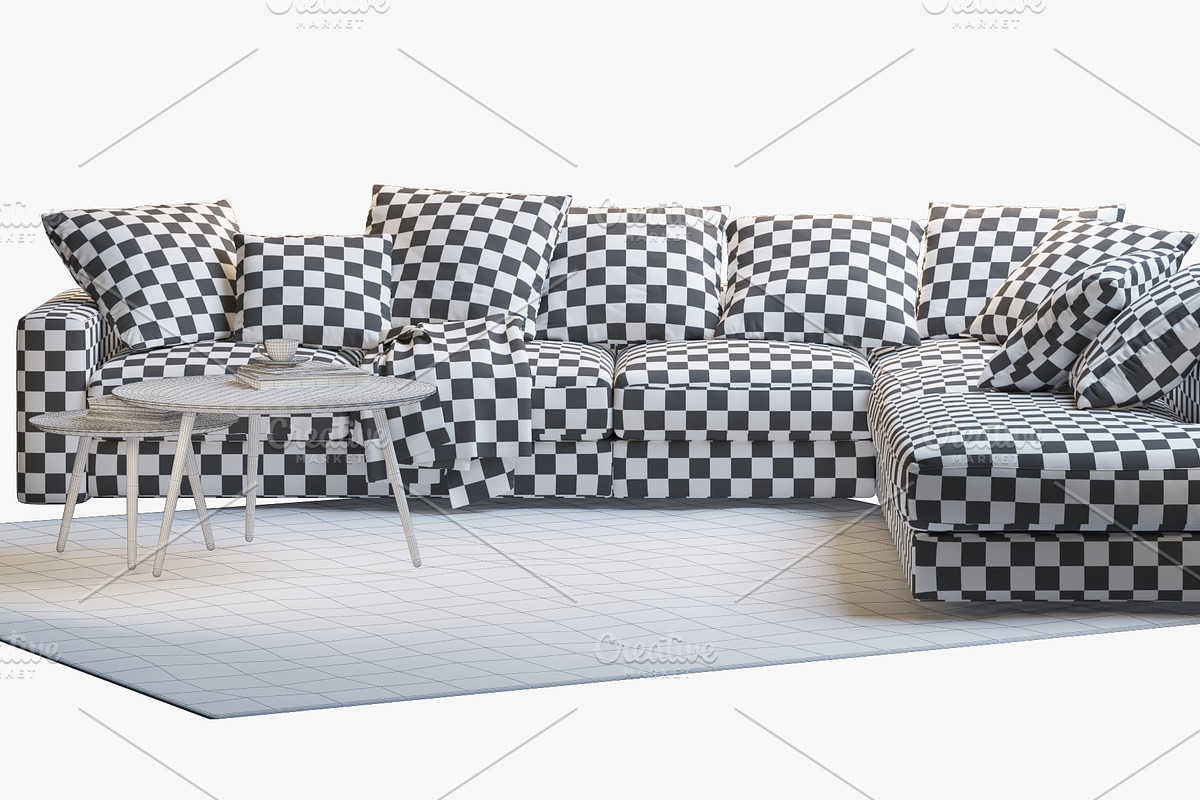 Cenova 2 corner sofa 3d model, a Furniture 3D Model by 3dmitruk (Photo 7 of 9)