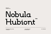 Nobula Hubiont - Monospaced Font, a Sans Serif Font by Imoodev (Thumbnail 1 of 5)