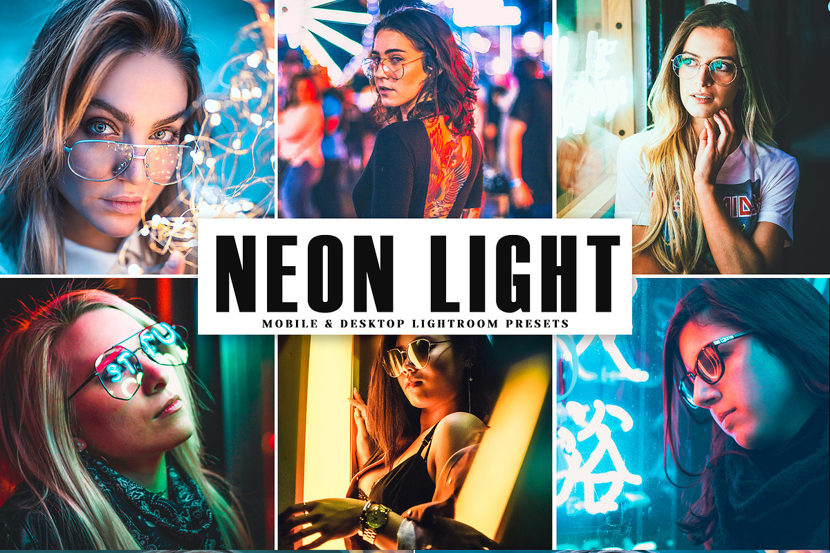 Neon Light Pro Lightroom Presets, an Action Add-On by Creativetacos (Photo 1 of 6)