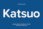 Katsuo Sans Display Font, a Sans Serif Font by Maulana Creative (Thumbnail 1 of 8)