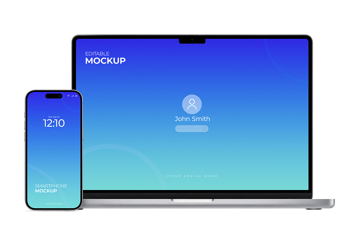 Laptop Macbook Screen Mockup Bundle, a Mac Mockup by graphypix (Photo 12 of 14)