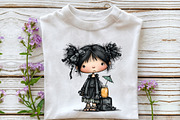 Whimsical Gothic Summer Clipart PNG, an Illustration by OK Design (Thumbnail 6 of 6)