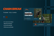 Chain Break - Thank You Card, a Print Template by StreaksideStd (Thumbnail 1 of 3)