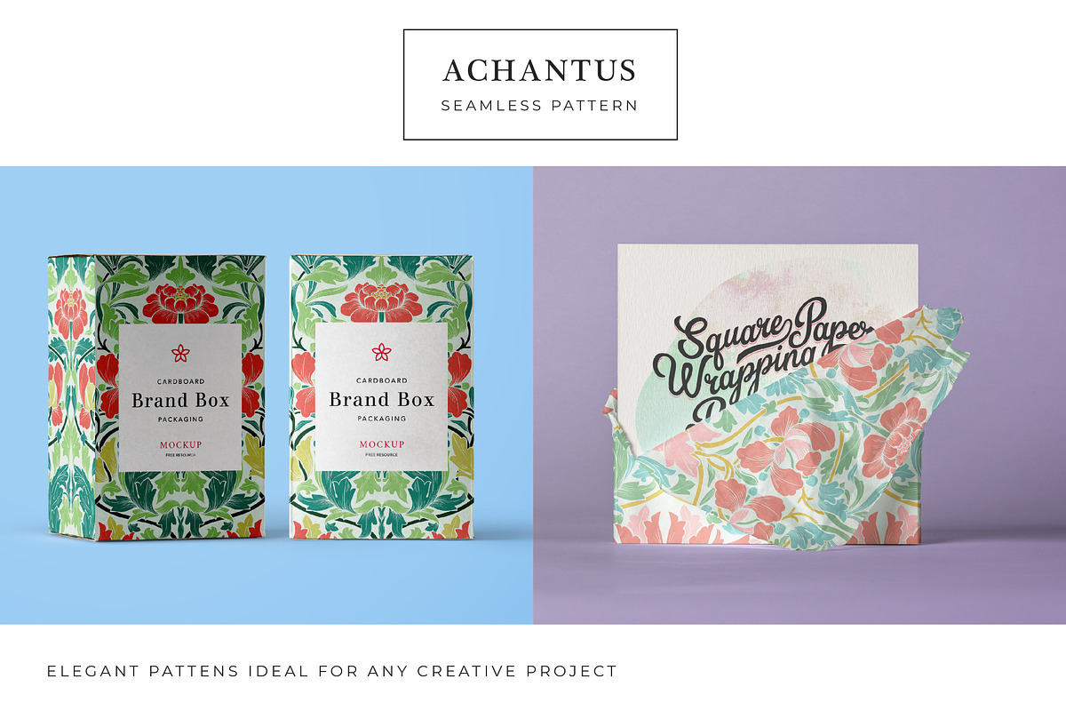 Achantus, Damask Print Patterns, a Pattern Graphic by ASTUDIO (Photo 3 of 9)