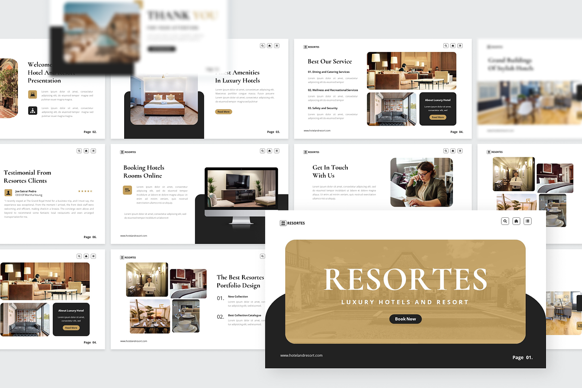 Luxury Hotels And Resort Keynote, a Presentation Template by SquidPixey (Photo 4 of 6)