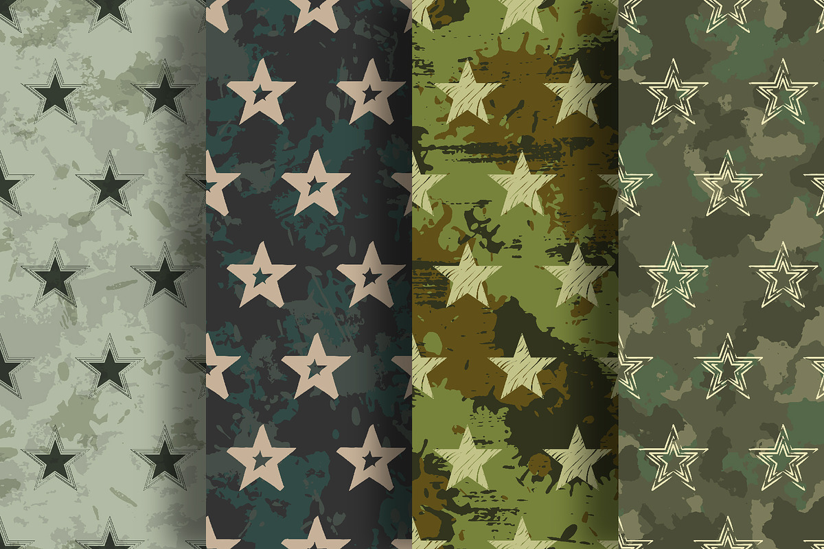 Vector seamless starry patterns, a Pattern Graphic by Iryna Denysova (Photo 6 of 8)