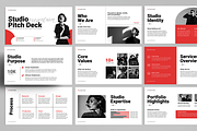 Studio Pitch Deck Presentation, a Presentation Template by MightyDesign (Thumbnail 1 of 8)