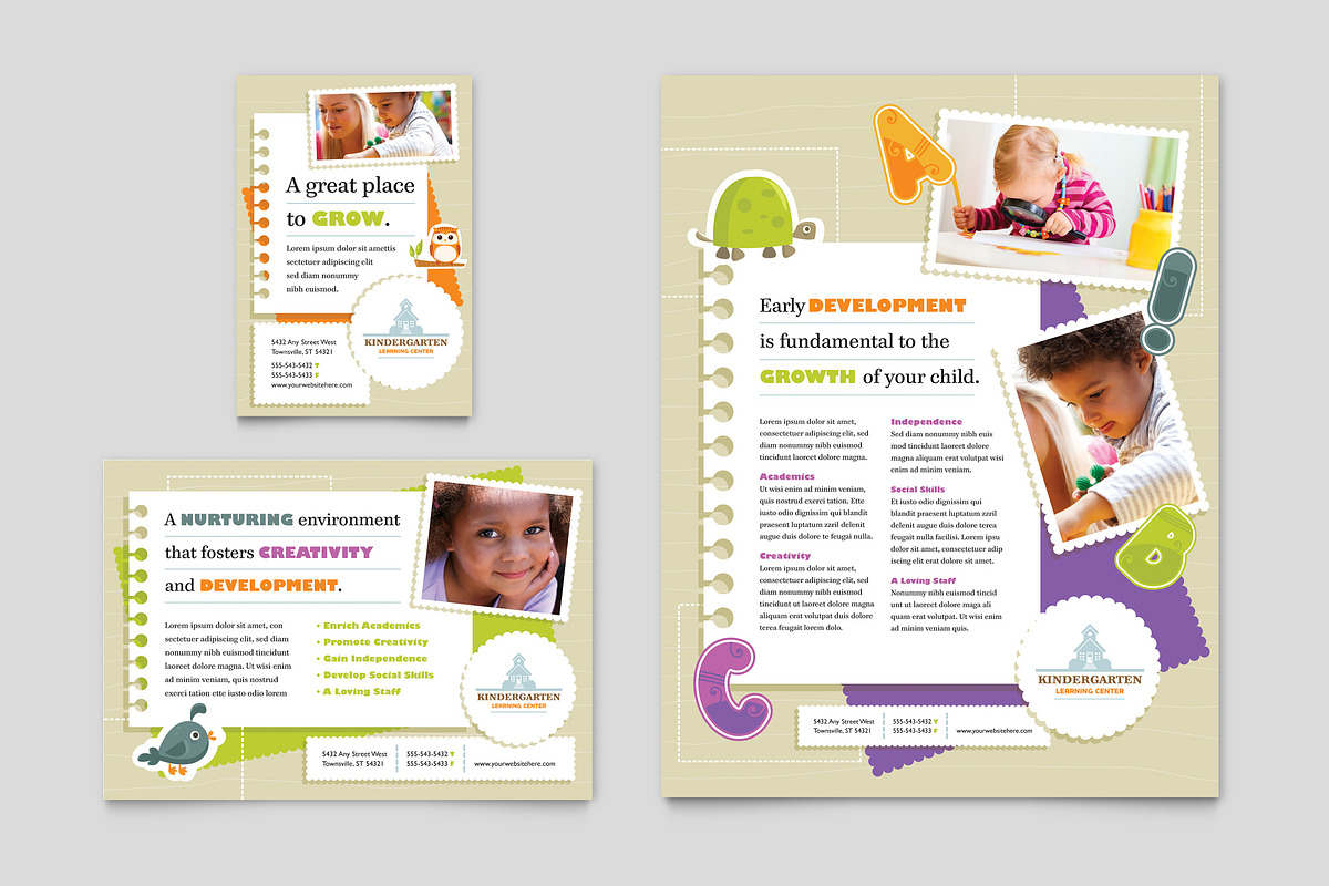 Kindergarten Flyer Template, a Flyer Template by StockLayouts (Photo 3 of 3)
