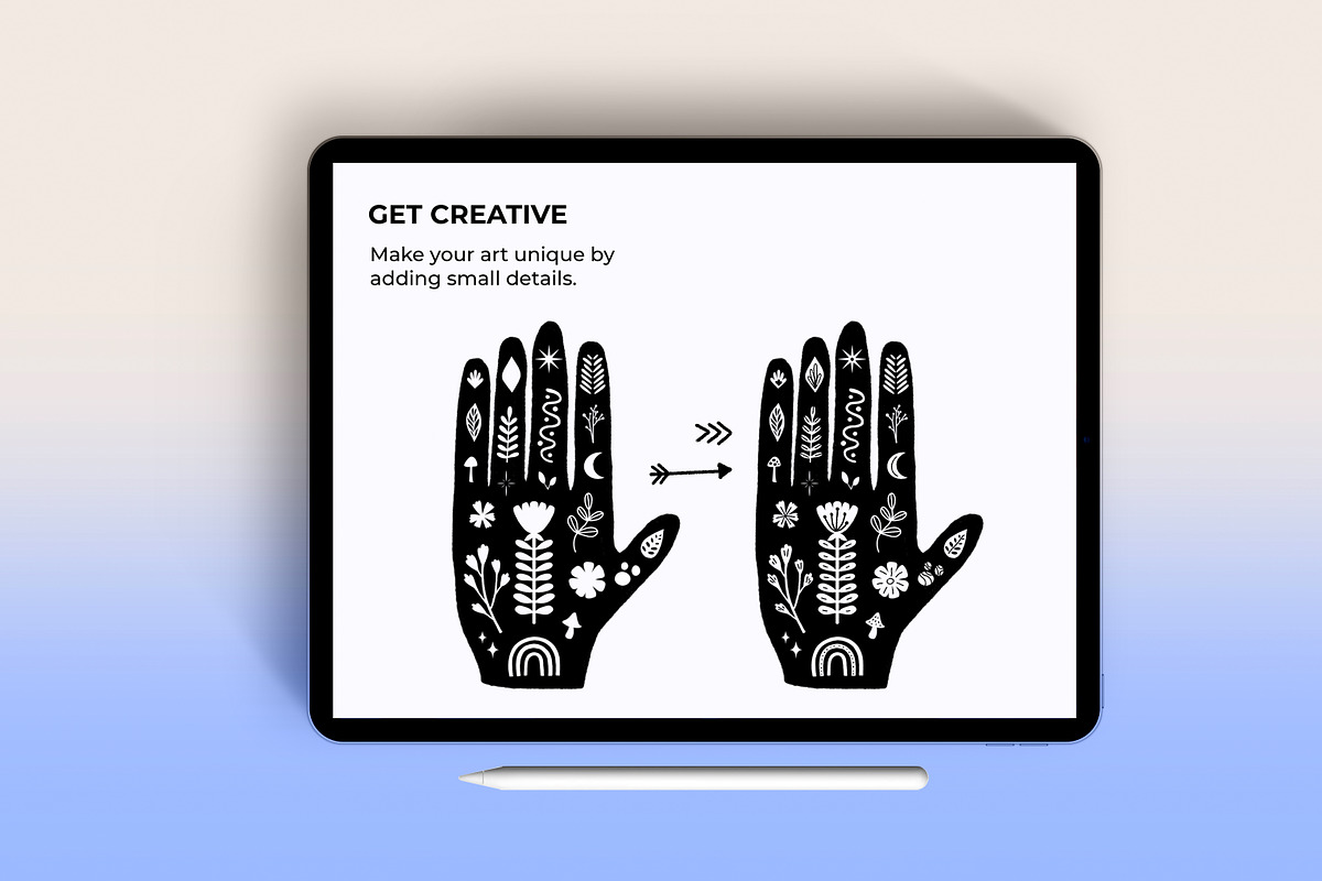 120+ Procreate linocut stamp brushes, a Brush Add-On by laura.design (Photo 7 of 8)