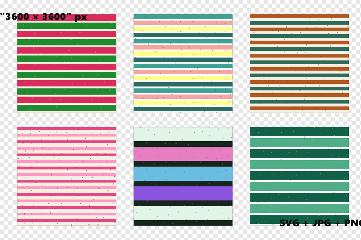 Christmas Horizontal Stripe Patterns, a Pattern Graphic by Gfx Expert Team (Photo 3 of 3)