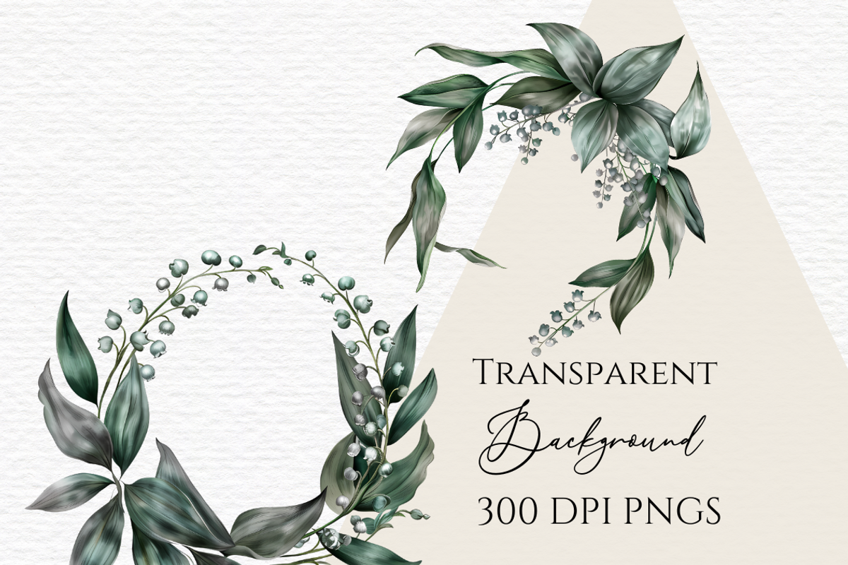 Lily of valley clipart, Flowers, a Decorative Illustration by Invite to Clipart (Photo 5 of 5)
