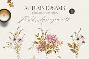 AUTUMN DREAMS watercolor collection, a Seasonal Illustration by long summer (Thumbnail 10 of 18)
