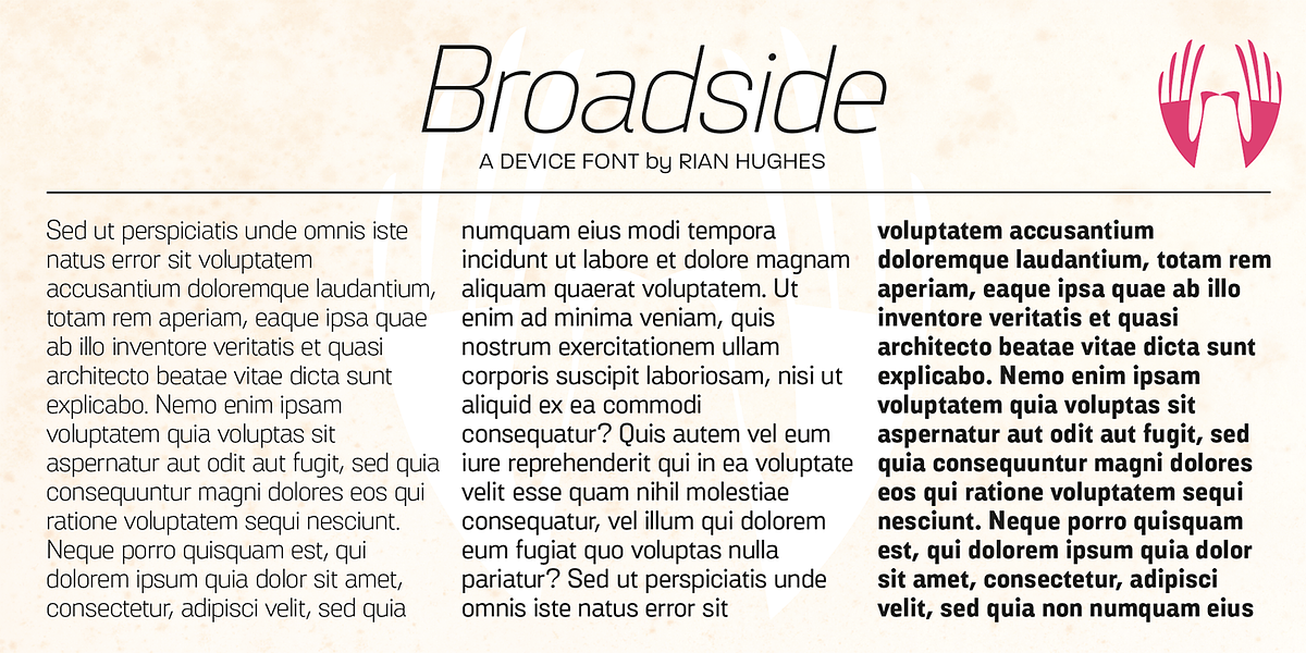Broadside, a Sans Serif Font by Device (Photo 3 of 7)