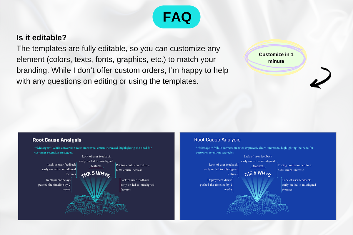 Root Cause Analysis Presentation, a Presentation Template by GrowthHackingStudio (Photo 6 of 8)