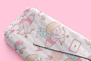 Valentine Cupid Seamless Pattern, a Seasonal Illustration by TitaLivingArt (Thumbnail 4 of 8)