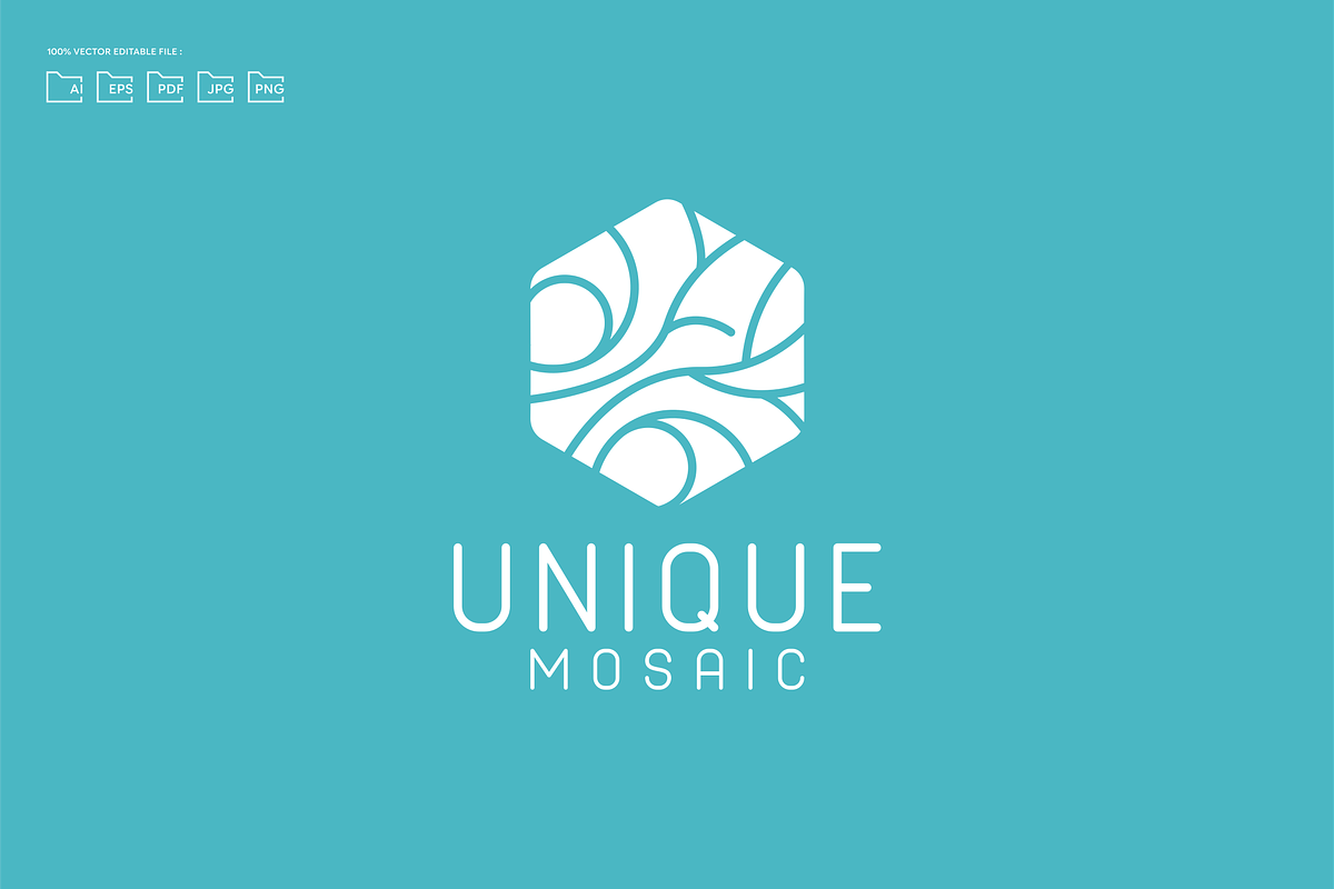 Colorful Hexagon Mosaic Tree Logo, a Branding & Logo Template by EndR_ID (Photo 4 of 4)