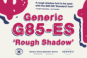 Generic G85-ES 'Rough Shadow', a Sans Serif Font by More Etc. Studios (Thumbnail 1 of 8)