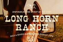 LONG HORN RANCH DISPLAY FONT
