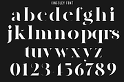 Kingsley – Modern Stencil Font, a Serif Font by 177Studio (Thumbnail 6 of 8)