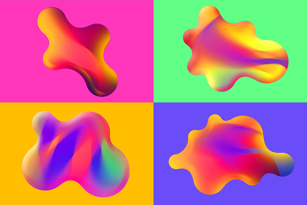 CLASH | Vibrant Shapes & Gradients, a Texture Graphic by CUDOS (Photo 4 of 28)