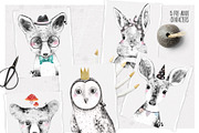WOODLAND BABIES watercolor set, an Animal Illustration by Natali Smolova (Thumbnail 5 of 7)