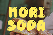 Retro Bubble Display Font- Mori Soda, a Handwritten Font by ZoloDesignHub (Thumbnail 9 of 9)