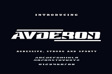 Avderon - Aggressive Font