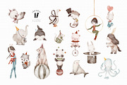 CIRCUS watercolor illustrations, an Animal Illustration by erasovas (Thumbnail 2 of 10)